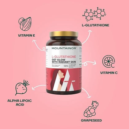 Mountainor L Glutathione 1000mg Capsules - 60 Caps