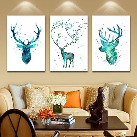 Rangoli MDF 3 Pcs Wall Poster 12x18 Inch Decorative Wall Art P-2 Design-5
