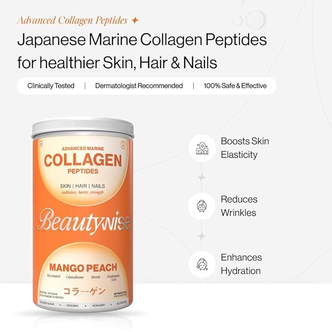 Beautywise Mango Peach Advanced Marine Collagen - 200 gms