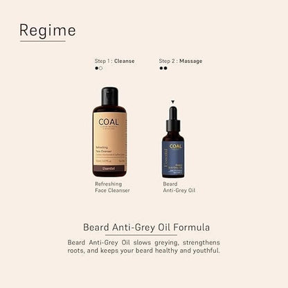 COAL Clean Beauty Beard Anti Grey Oil - For Him - 30 ml