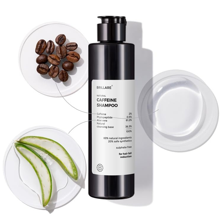 Brillare Natural Caffeine Anti Hair Fall Shampoo - 200 ml