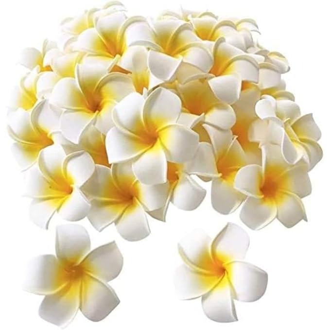 Artificial Fake Foam Hawaii Frangipani Floating Beach Champa Flowers