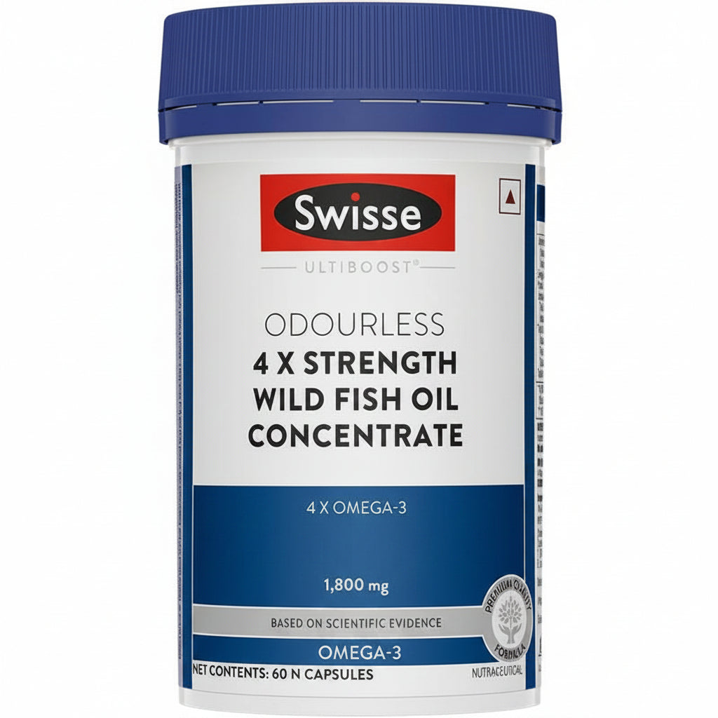 Swisse 4X Fish Oil Omega 3 - 60 Capsules