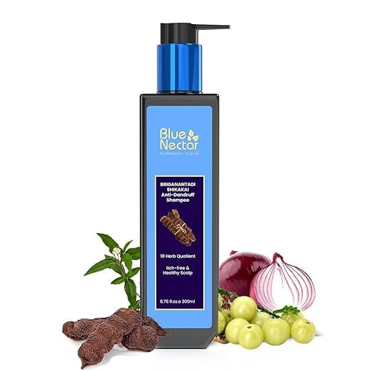 Blue Nectar Anti Dandruff and Healthy Scalp Hair Cleanser Shampoo - 200 ml