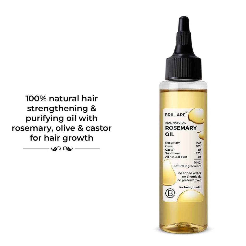 Brillare 100% Natural Rosemary Hair Oil - 100 ml