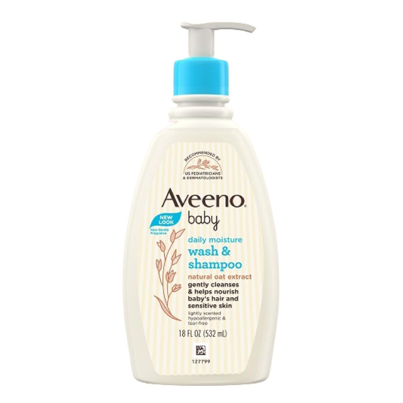 Aveeno Baby Daily Moisture Wash & Shampoo - 532 ml