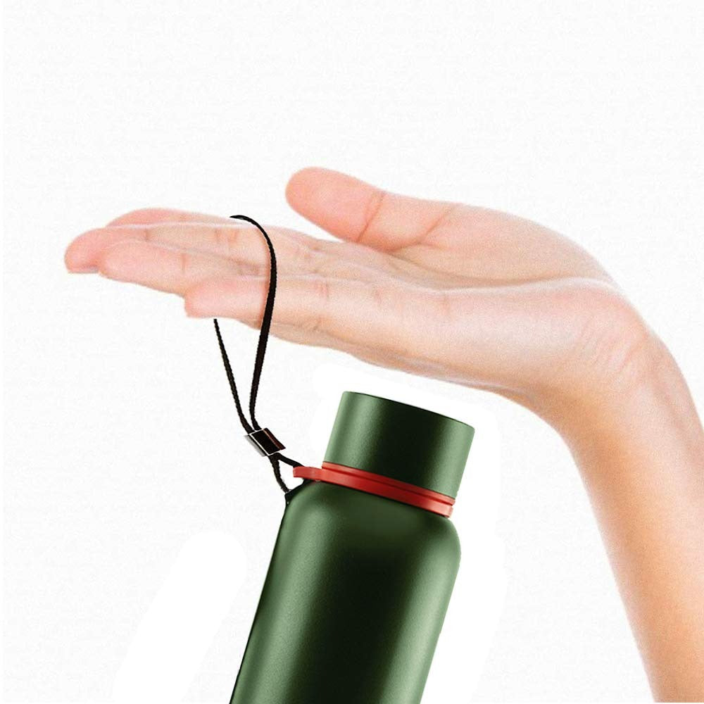 Borosil Hydra Thermoflask Water Bottle Trek Green 850ml