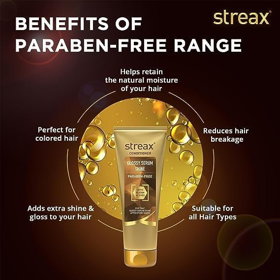 Streax Glossy Serum Shine Hair Conditioner - 240 ml