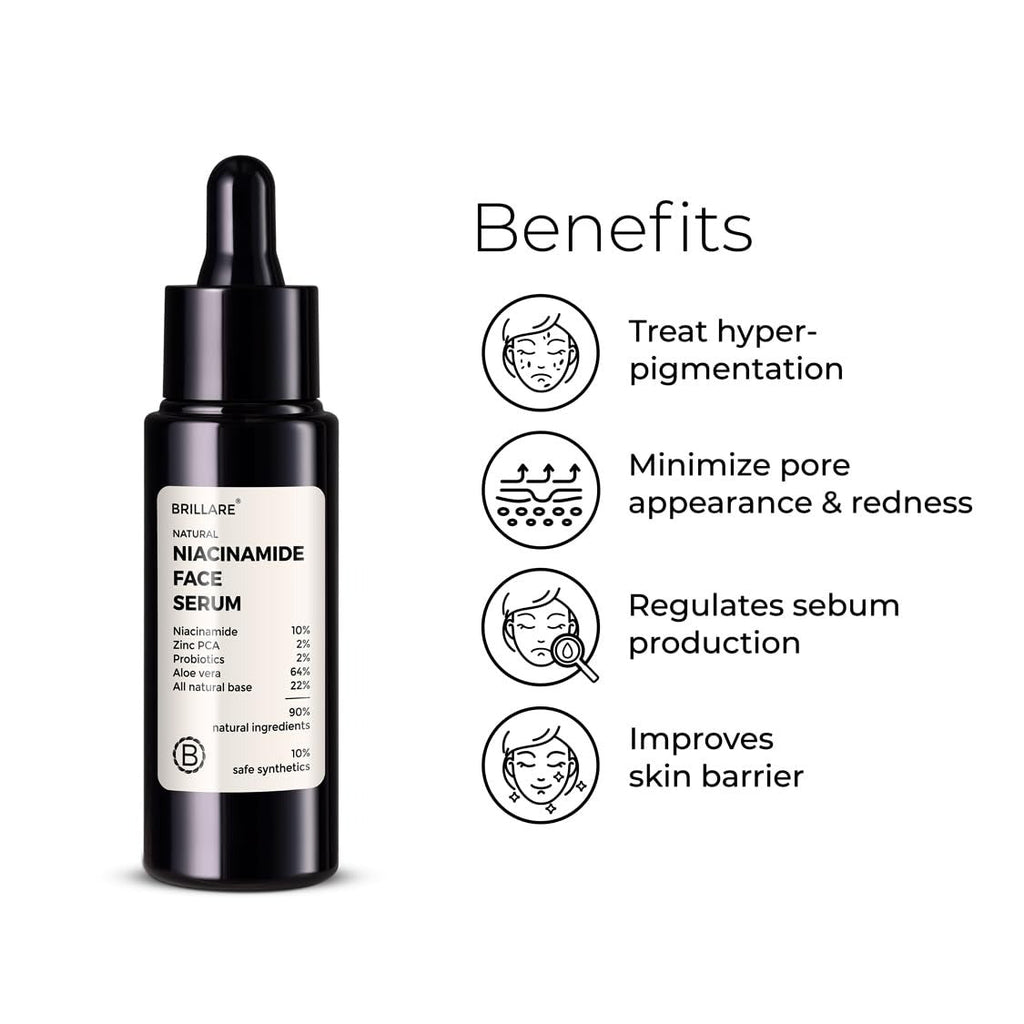 Brillare Natural Niacinamide Face Serum - 30 ml