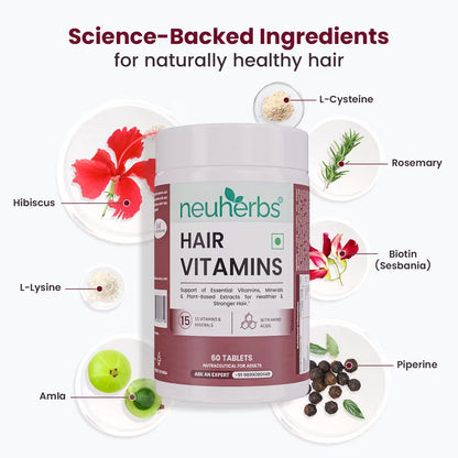 Neuherbs Hair - Skin Vitamins - 60 Capsules