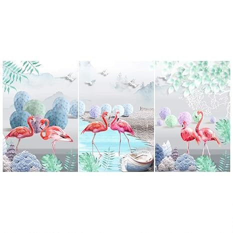 Rangoli MDF 3 Pcs Wall Poster 12x18 Inch Decorative Wall Art P-2 Design-15
