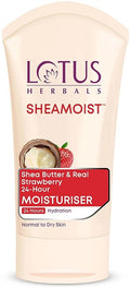 Lotus Herbals Sheamoist Shea Butter And Real Strawberry 24 Hour Moisturiser - 100 gms