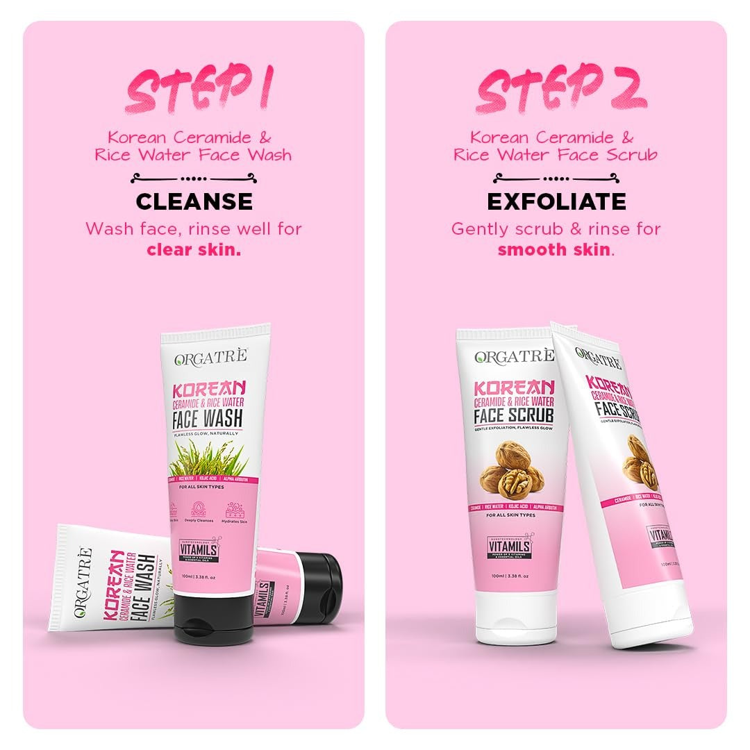 Orgatre Korean Rice & Ceramide 7-Step Skincare Gift Set