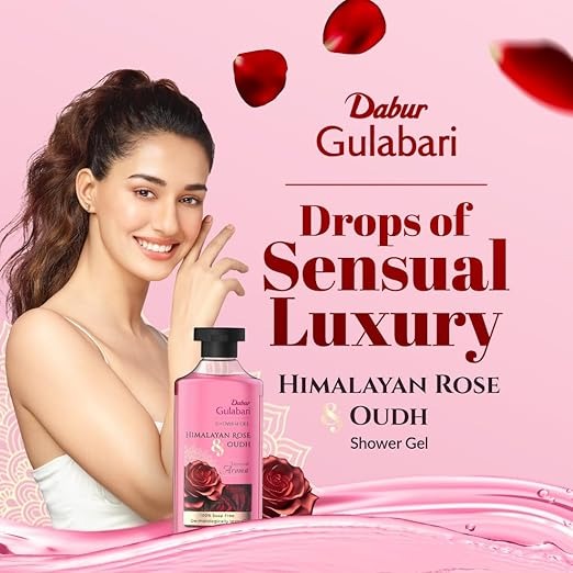 Dabur Gulabari Shower Gel-Himalayan Rose & Oudh - 250 ml