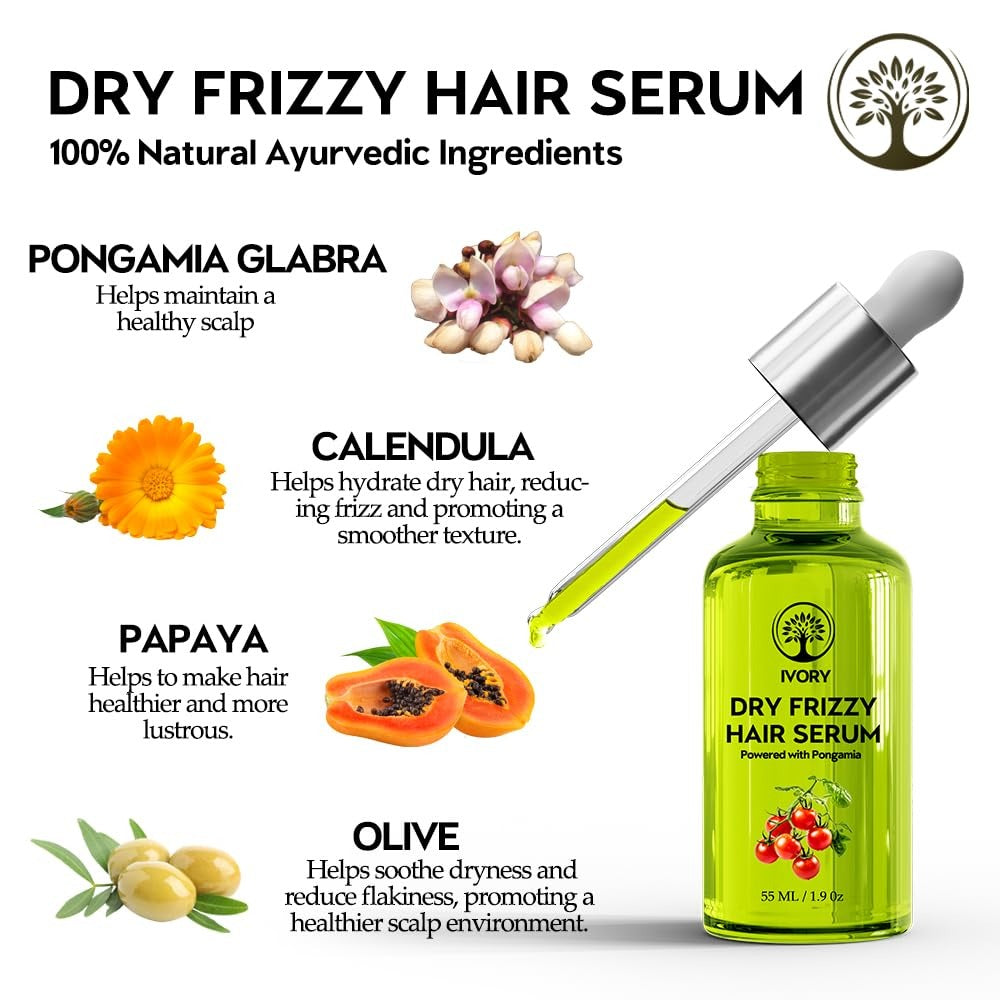 Ivory Natural Dry Frizzy Hair Serum - 55 ml