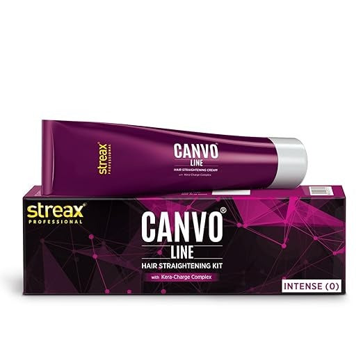 Streax Professional Canvoline Hair Straightening Cream - 160 gms