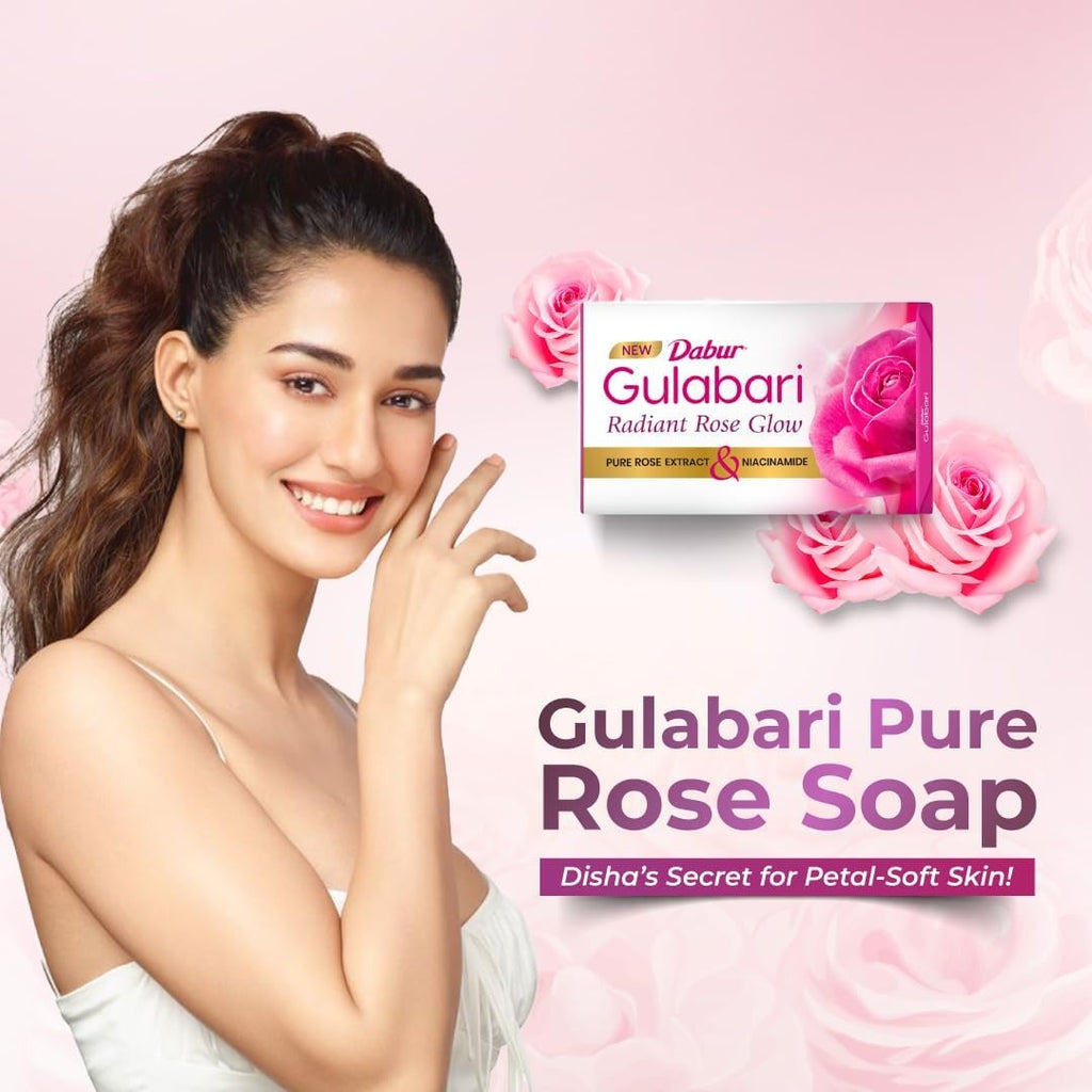 Dabur Gulabari Pure Rose Soap - 150 gms