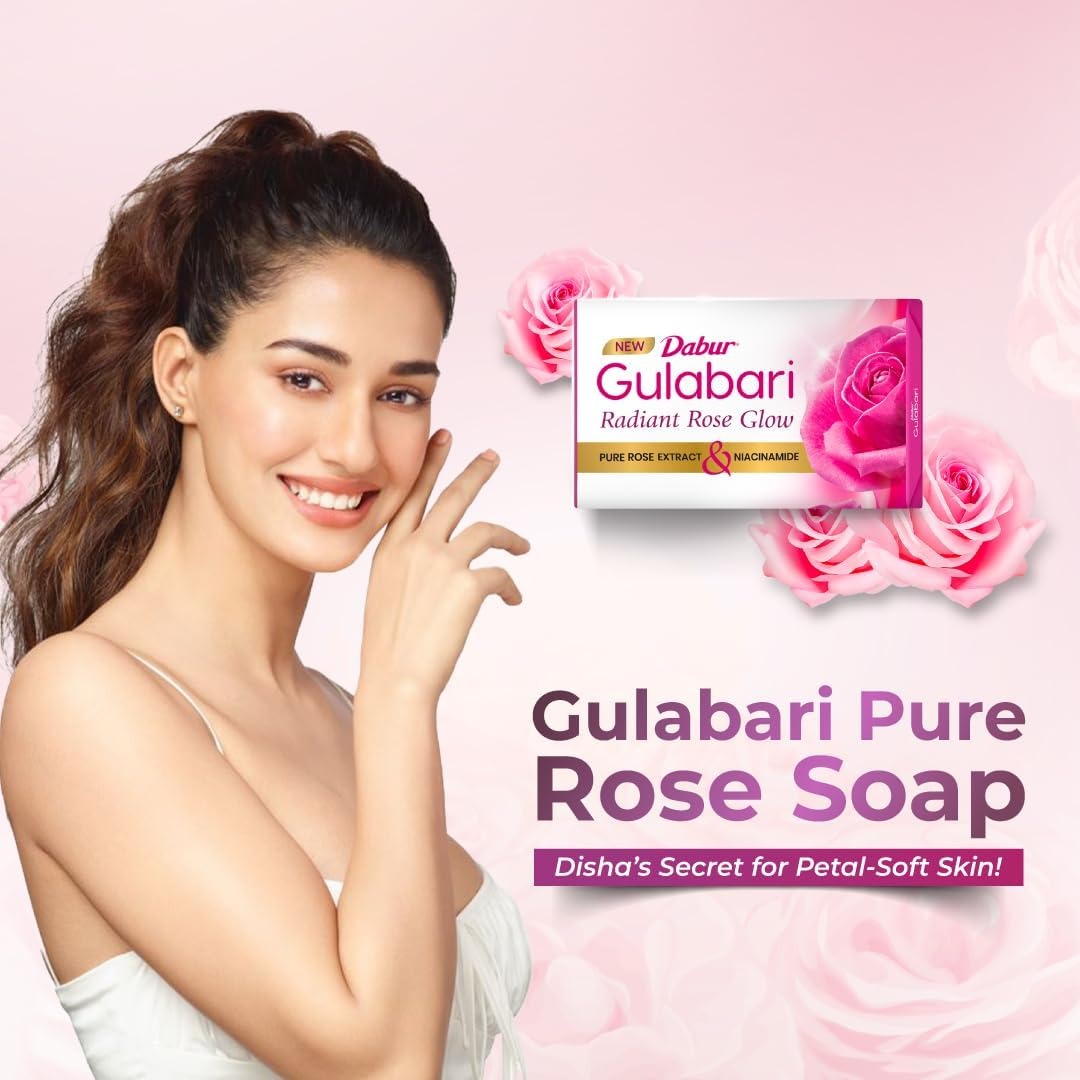 Dabur Gulabari Pure Rose Soap - 150 gms