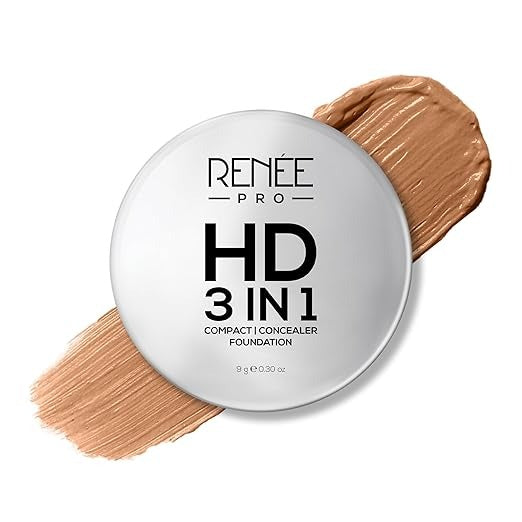 Renne PRO HD 3 In 1 Compact Foundation - 9 gms