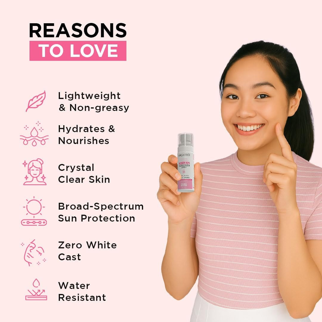 Orgatre Rice Ceramide Spray Sunscreen SPF 50 PA++++