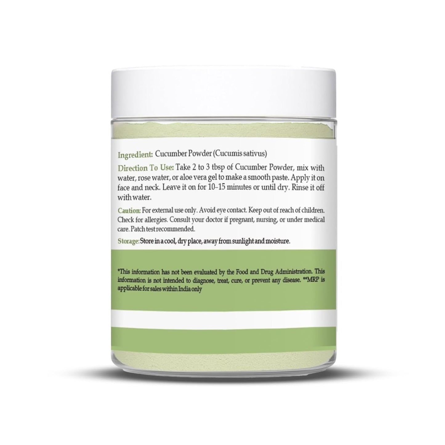 Havintha Natural Cucumber Powder for Skin Care, Health Care - 100gms