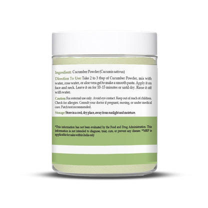Havintha Natural Cucumber Powder for Skin Care, Health Care - 100gms