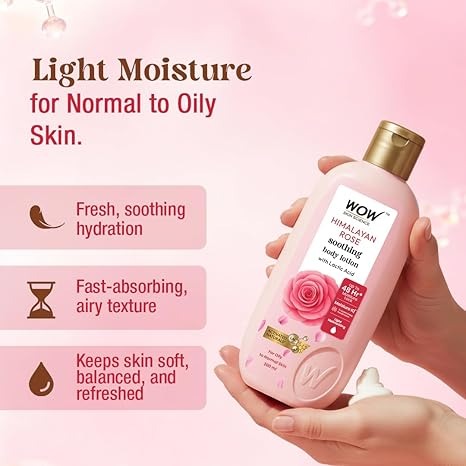 Wow Skin Science Himalayan Rose Body Lotion - 400 ml
