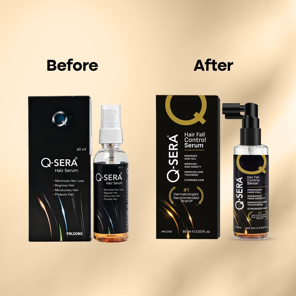 Qsera Hair Growth Serum Strengthens Roots, and Promotes Thicker, Healthier Hair - 60 ml