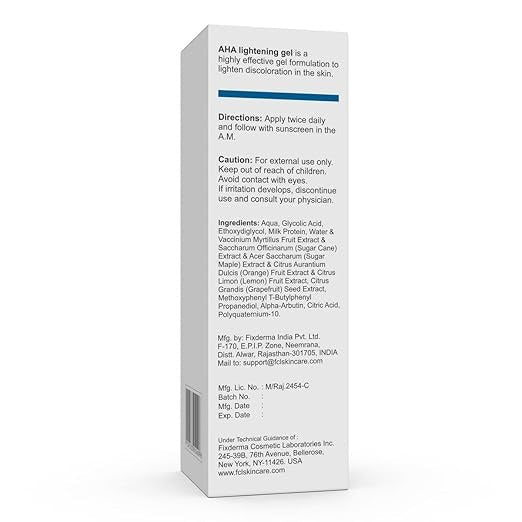 Fixderma AHA Lightening Gel  - 30 ml