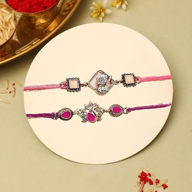 The Purple Tree Divine Ganesha Rakhi Set