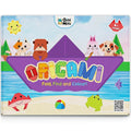 GiniMini Origami DIY Craft Kit for Kids 4+ 20-Sheet Fold Find & Colour Set with Riddle Scrapbook & Crayons Creativity & Motor Skills Builder Ideal Diwali Gift for Children