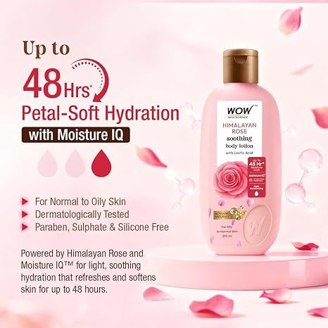 Wow Skin Science Himalayan Rose Body Lotion - 400 ml