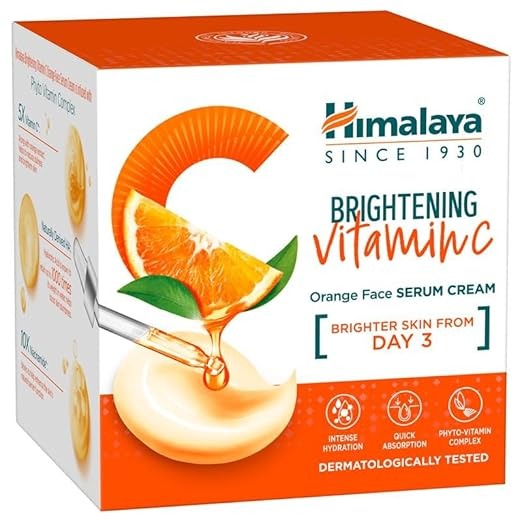Himalaya Brightening Vitamin C Orange Face Serum Cream - 50 gms