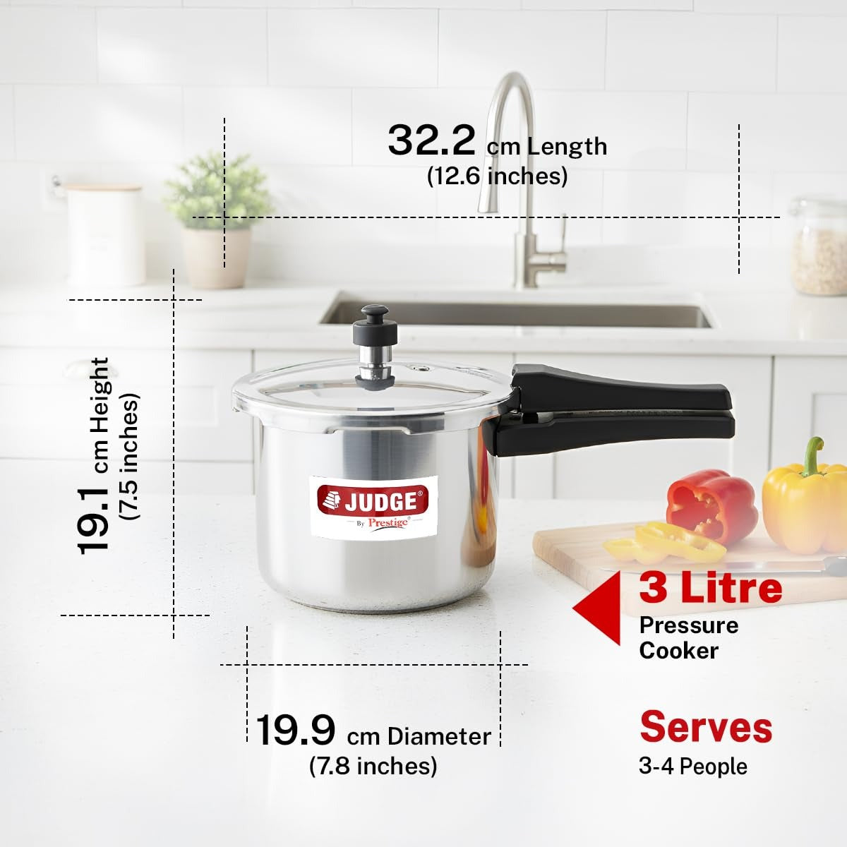 Prestige Judge Ace Stainless Steel Pressure Cooker