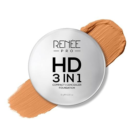 Renne PRO HD 3 In 1 Compact Foundation - 9 gms