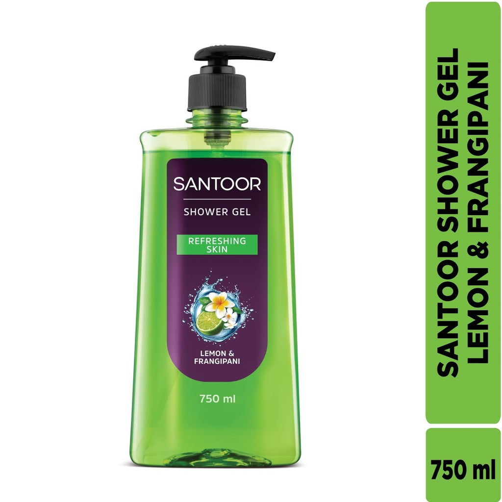 Santoor Refreshing Shower Gel - 750 ml