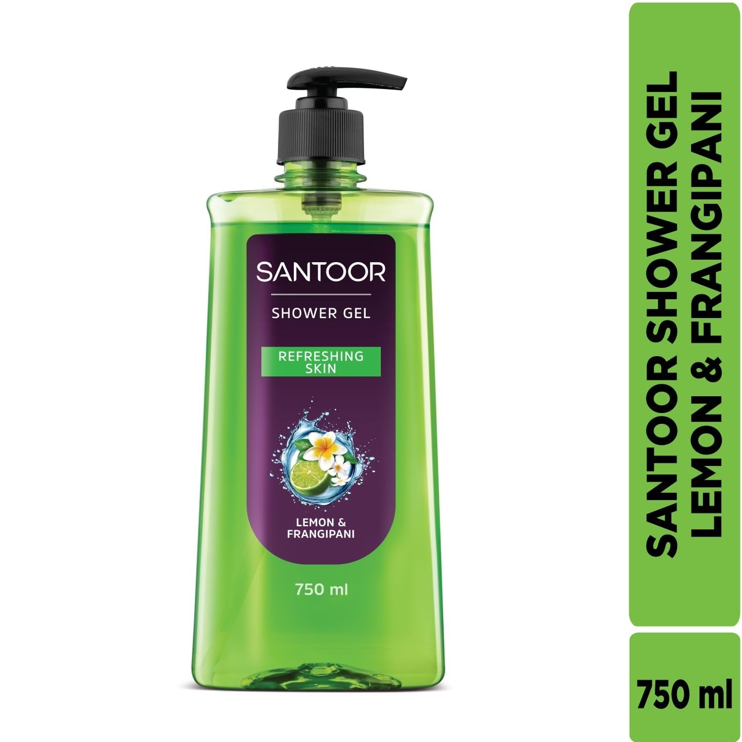 Santoor Refreshing Shower Gel - 750 ml