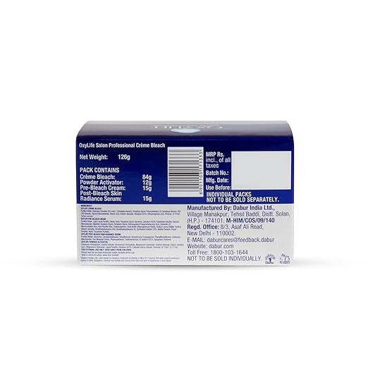 Dabur Oxylife Natural Radiance 5 Creme Bleach - 126 gms