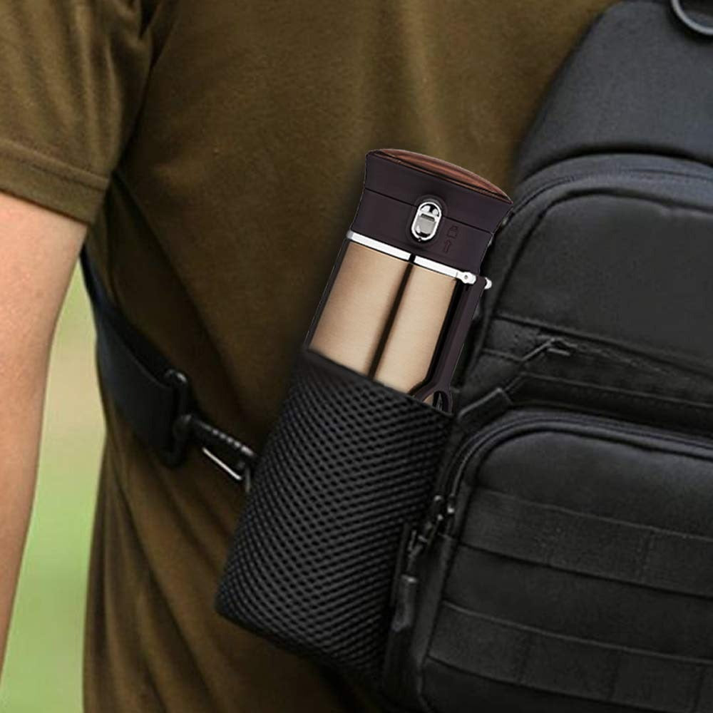 Borosil Hydra Thermoflask Water Bottle Ease Brown 420ml