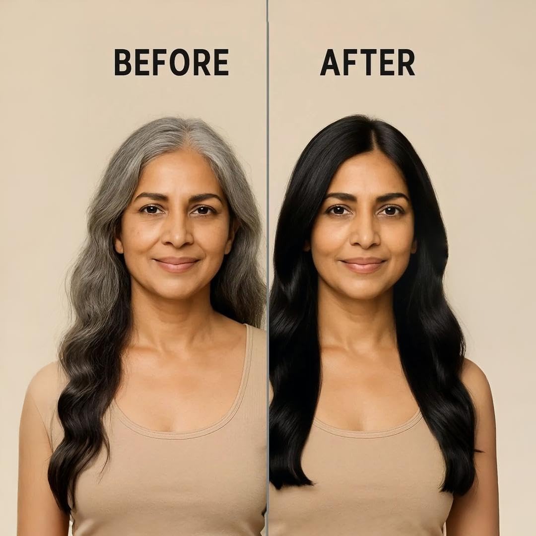 The Wellness Shop Instant Hair Colorur Shampoo Black  - 75 ml