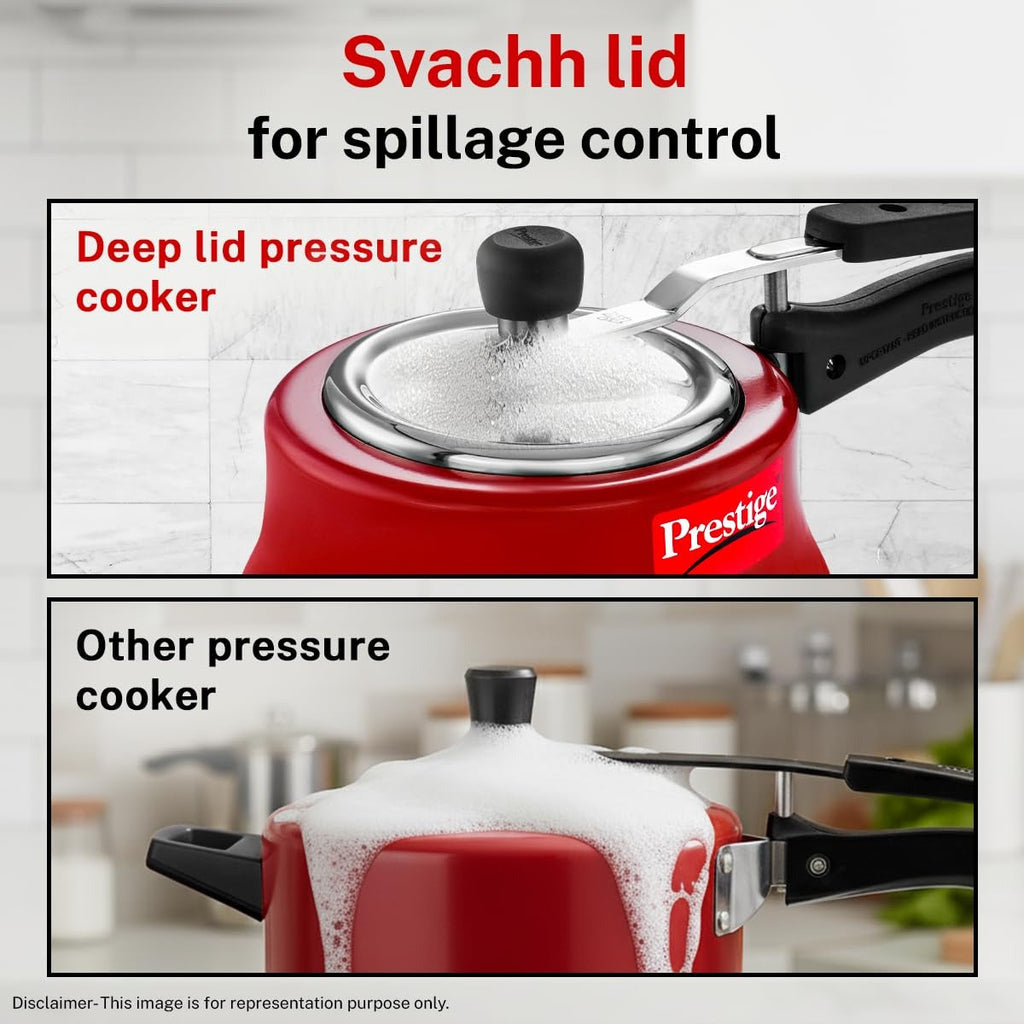 Prestige Nakshatra Duo Plus Svachh Aluminium Spillage Control Pressure Cooker