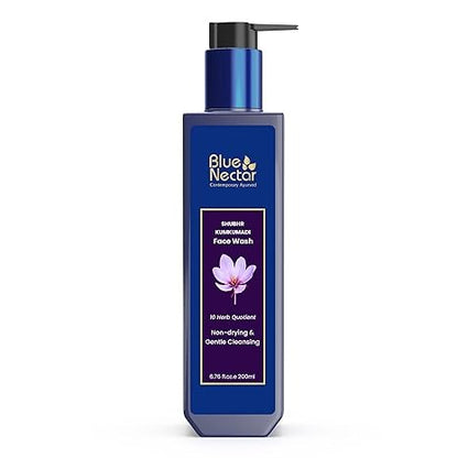 Blue Nectar Kumkumadi Brightening Face Wash with Saffron for Women & Men