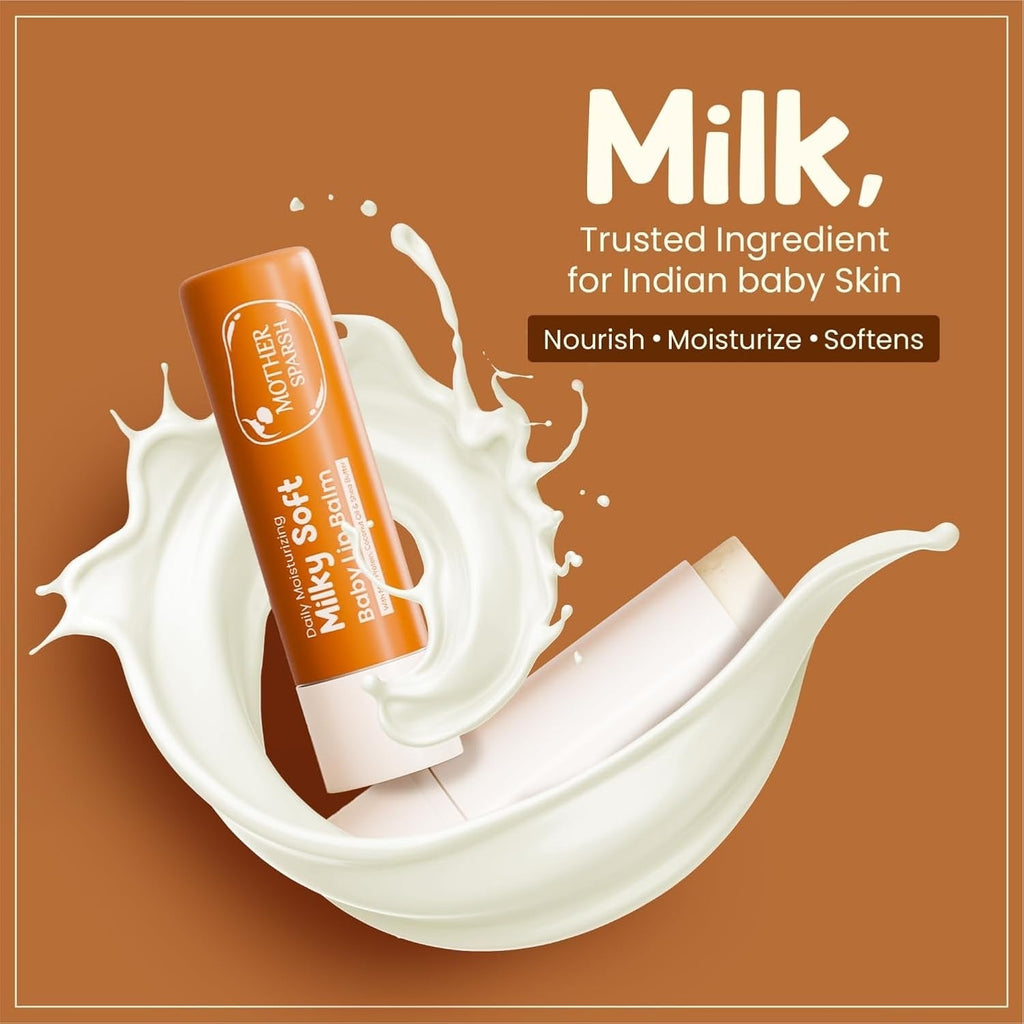Mother Sparsh Milky Soft Baby Lip Balm - 4 gms