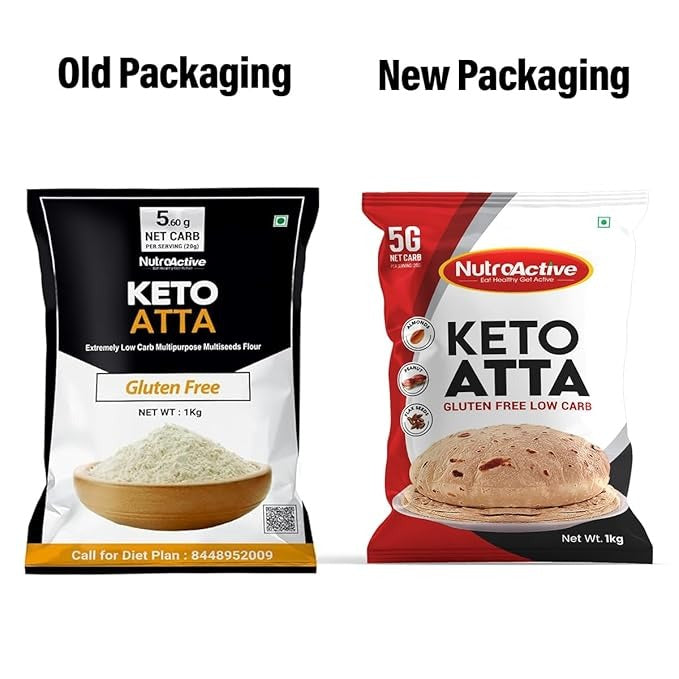 Diabexy NutroActive Keto Atta Gluten Free Ultra Low Carb Flour - 1 kg