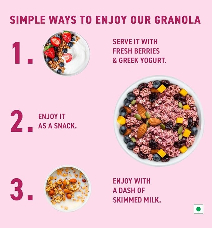 Bagrry's Granola - Exotic Fruits with Cranberries & Almonds - 400 gms