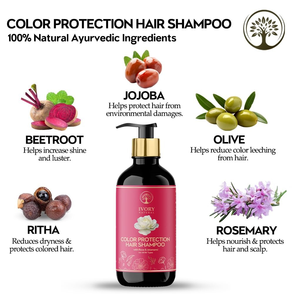 Ivory Natural Color Protection Hair Shampoo - 200 ml
