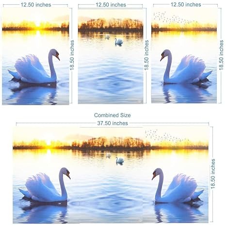 Rangoli MDF 3 Pcs Wall Poster 12x18 Inch Decorative Wall Art P-2 Design-6