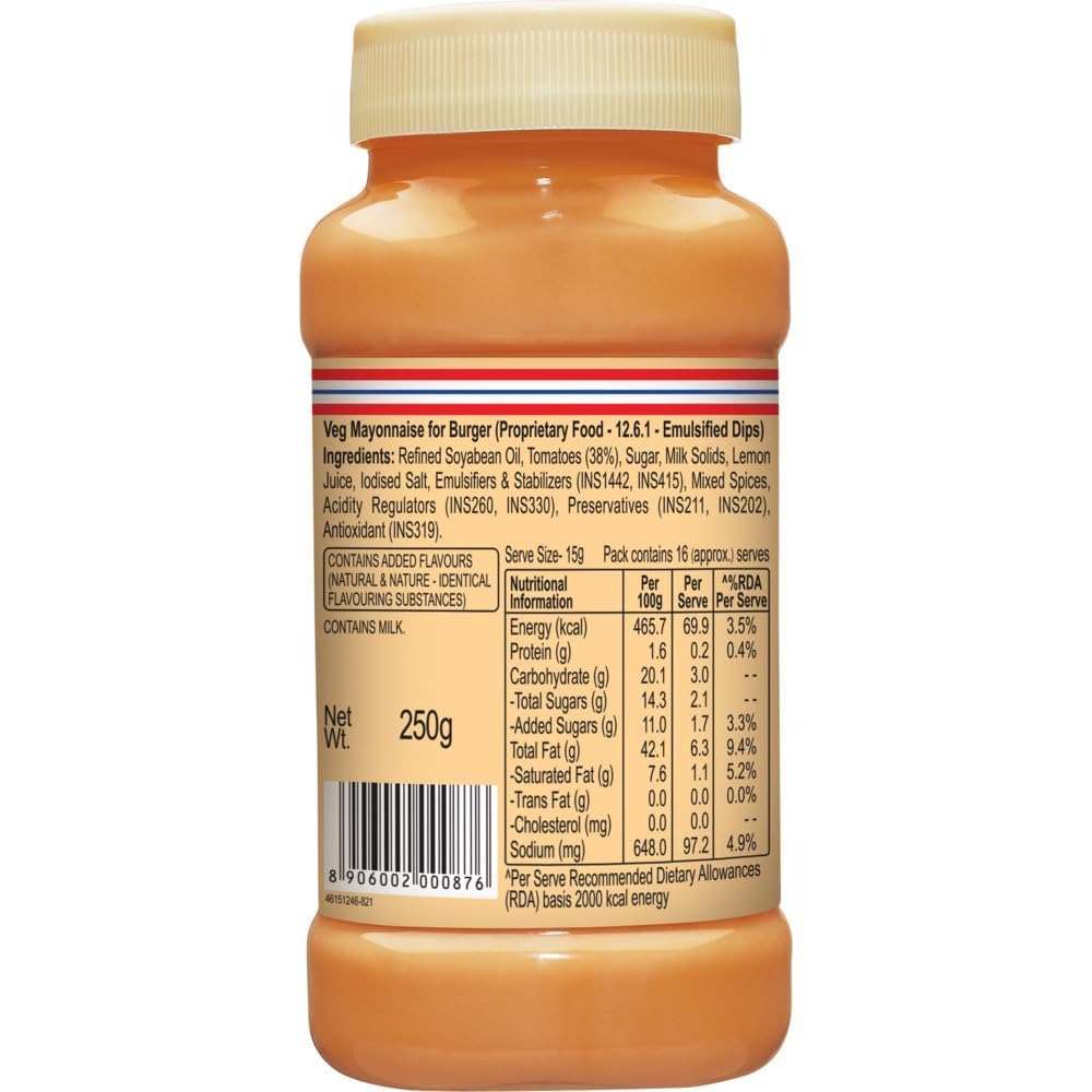 Dr. Oetker FunFoods Veg Burger Mayonnaise