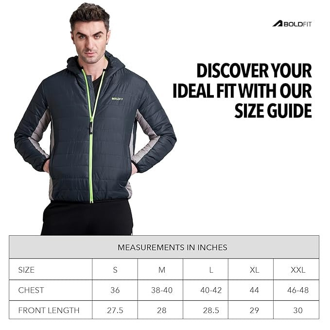 Boldfit jackets for Men Stylish Latest Puffer winter Jacket