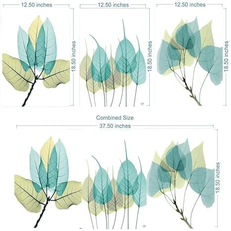 Rangoli MDF 3 Pcs Wall Poster 12x18 Inch Decorative Wall Art P-2 Design-3